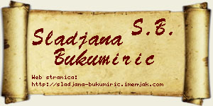 Slađana Bukumirić vizit kartica